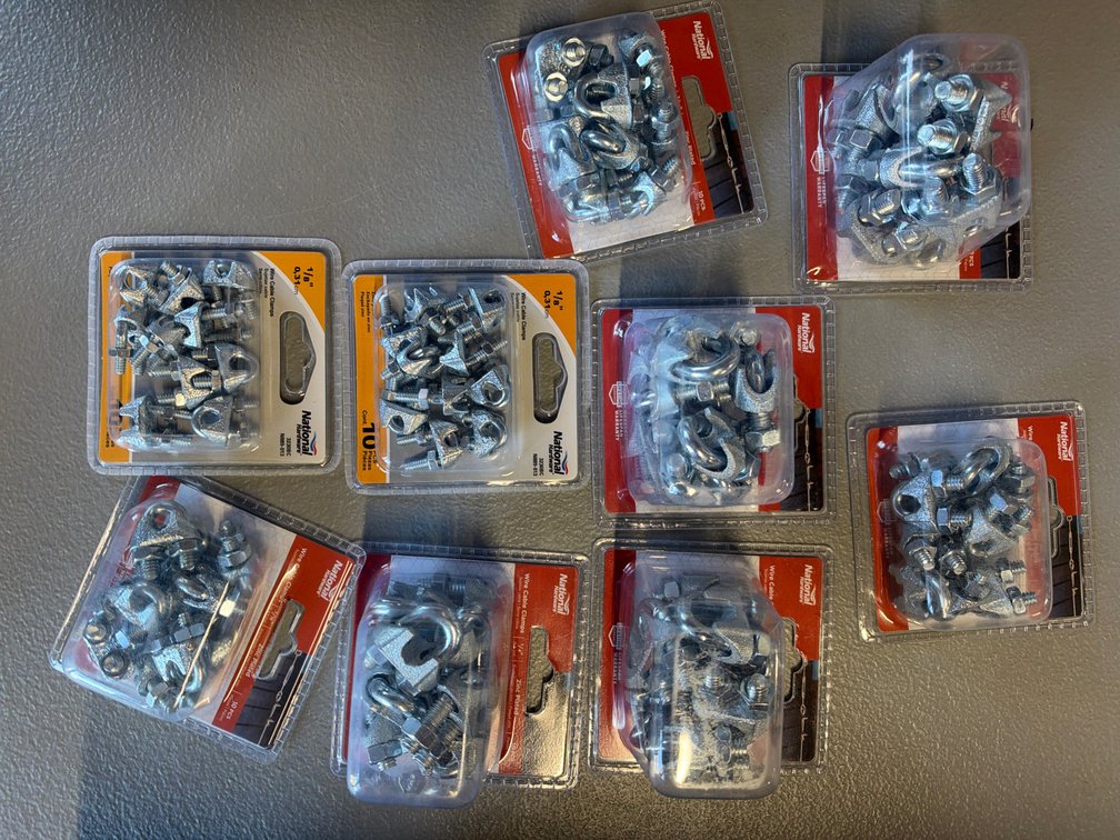 Lot of Wire Cable Clamps