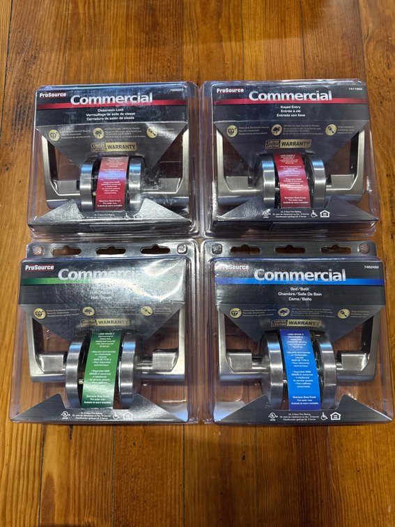 Lot of commercial door handles