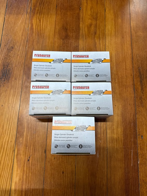 Lot of deadbolts