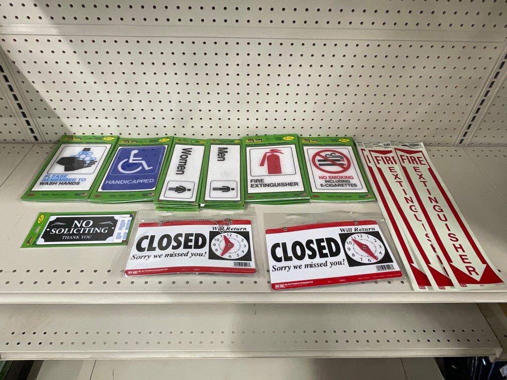 Lot of signs