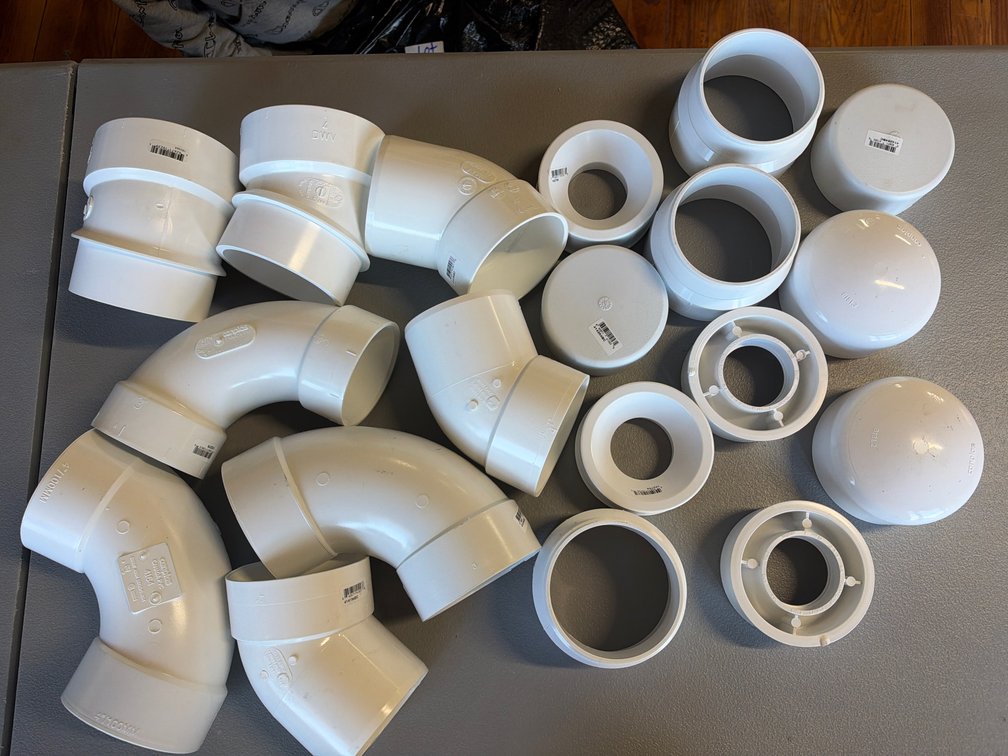 Lot of PVC Connectors and Caps
