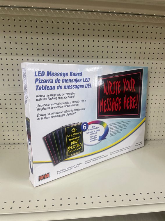Lot of LED message board