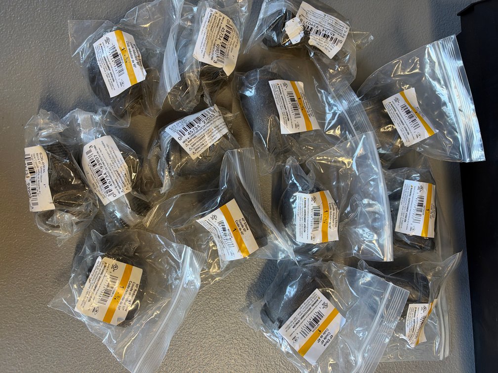 Lot of Black Iron Elbows