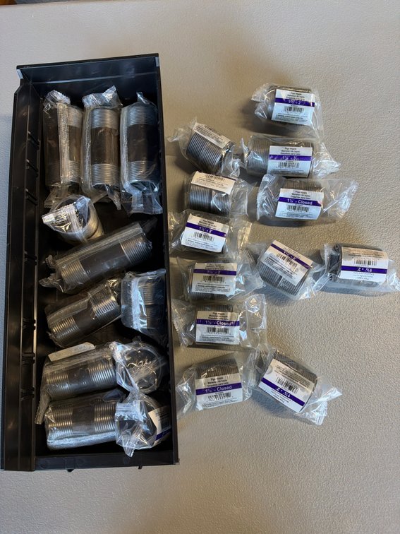 Lot of Assorted Pipe Nipples