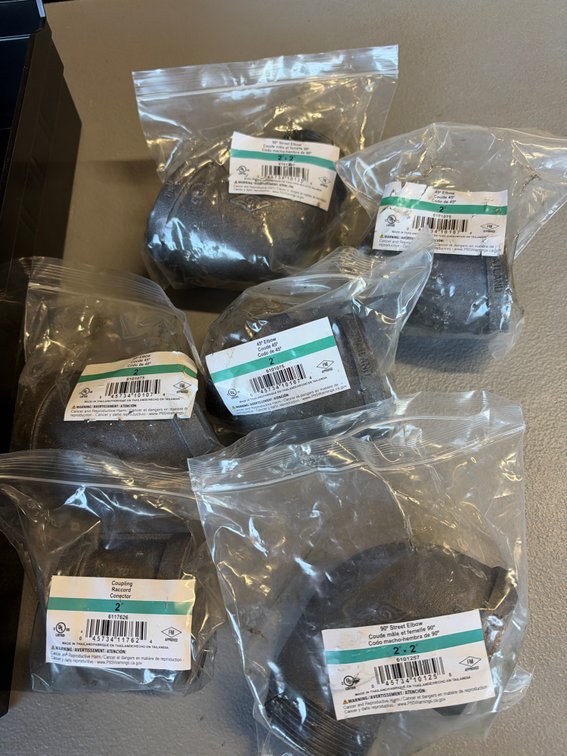 Lot of 2” Elbows and Coupling