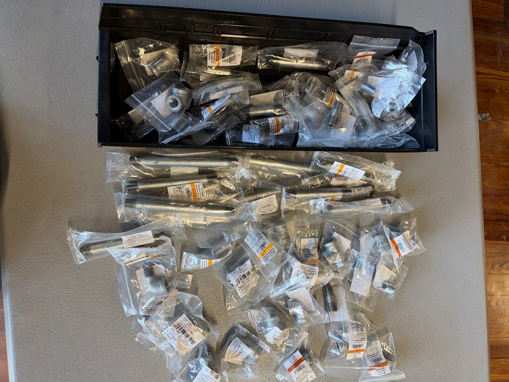 Large lot of assorted pipe parts