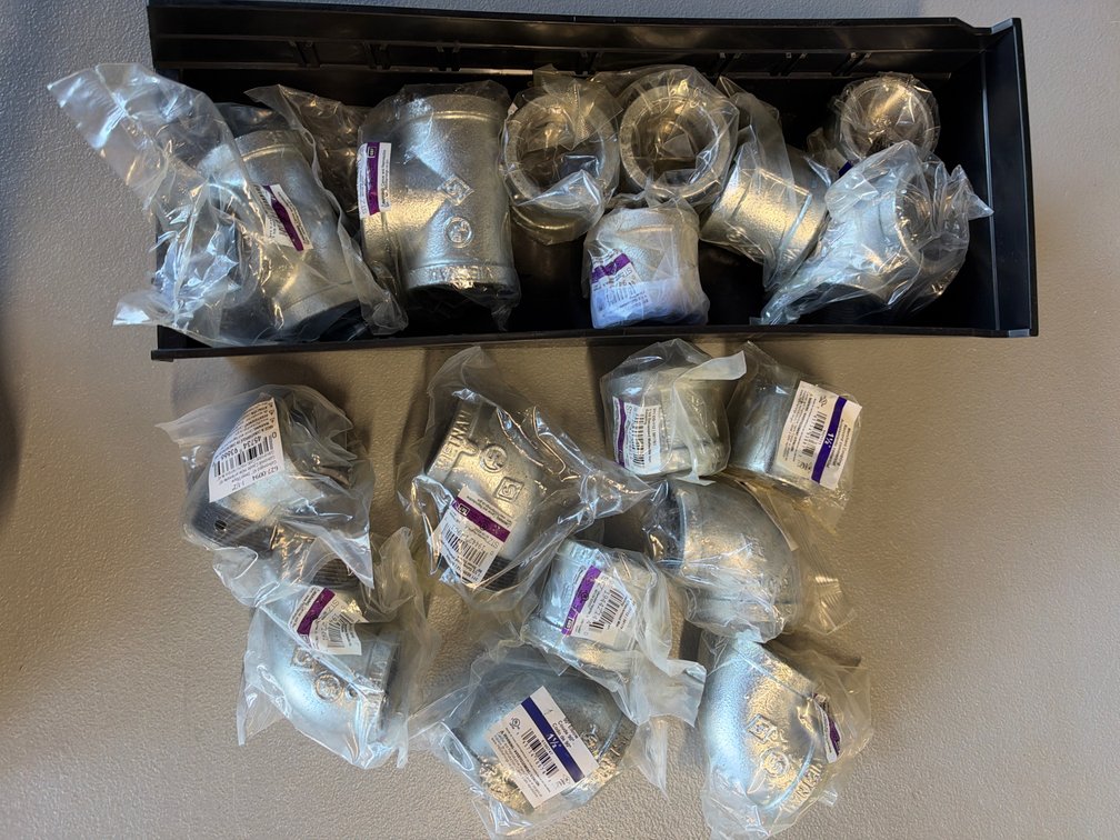 Lot of various pipe joints