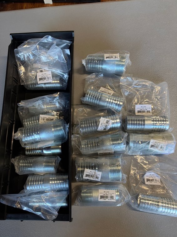 Lot of couplings
