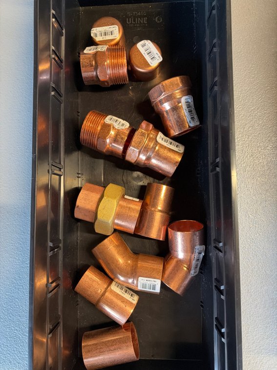 Lot of Copper Fittings