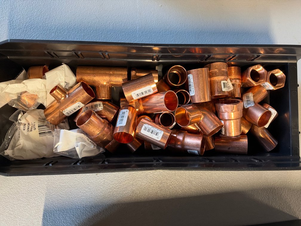 Lot of Copper Fittings