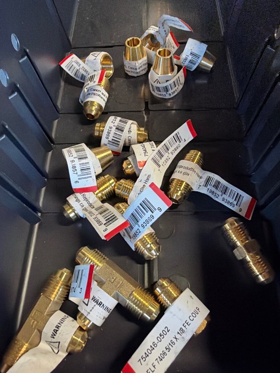 Lot of Brass Couplings