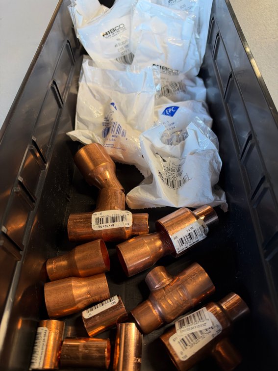 Lot of Copper Fittings