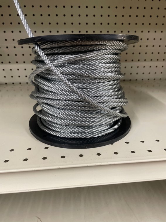 Lot of 1/4 cable galvanized