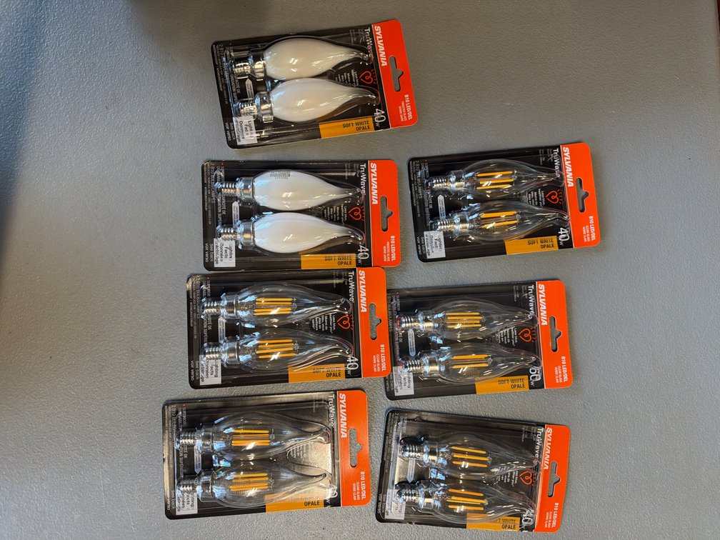 Lot of Assorted Soft White Lightbulbs
