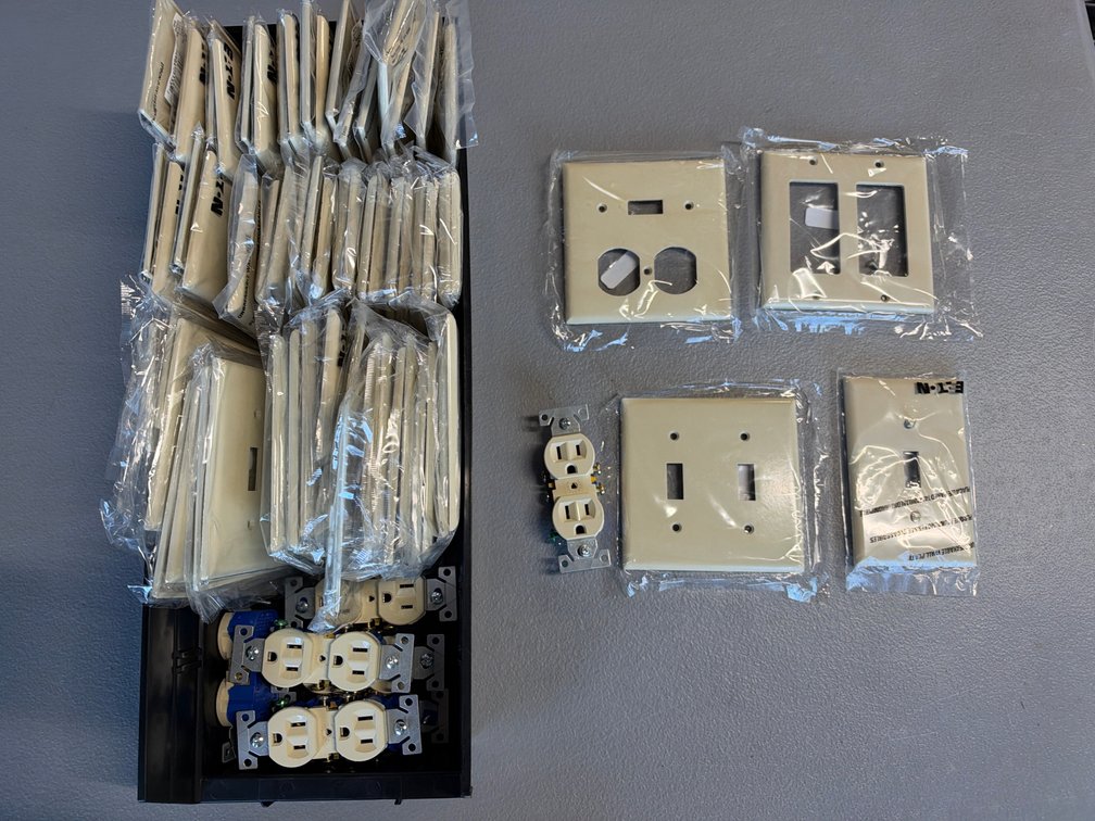 Lot of Assorted Bone Outlets and Wall Plates