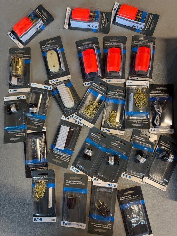 Lot of Adapters, Plugs, Chains, and Switches