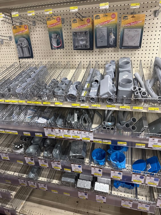 Large lot of assorted electrical supplies