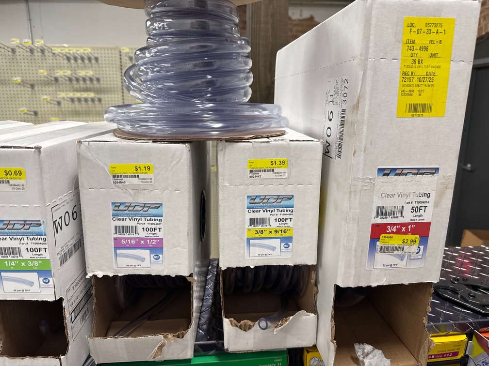 Lot of clear vinyl and pvc fuel tubing