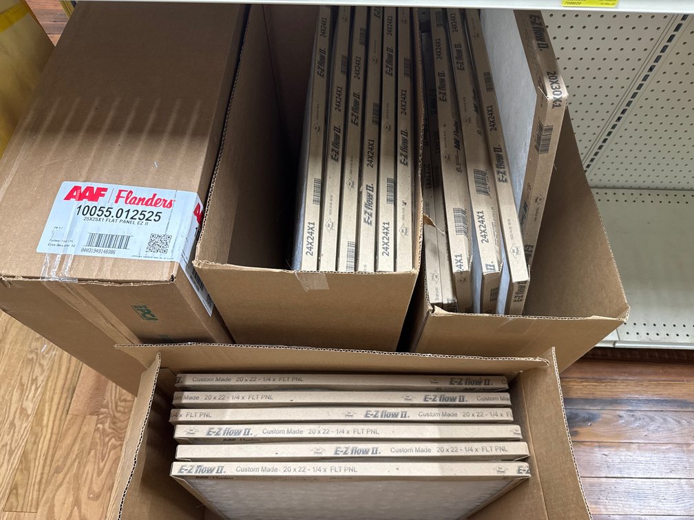 Lot of air filters as pictured