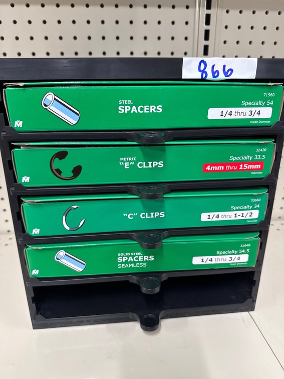 Lot of spacers and clips
