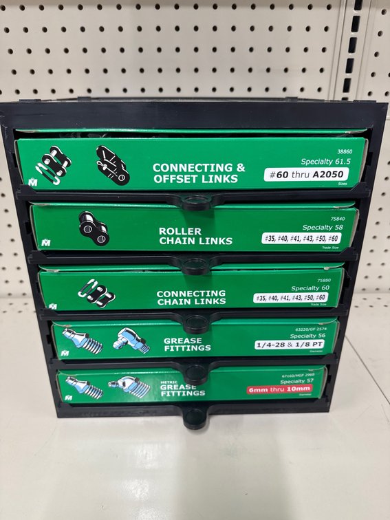 Lot of links and grease fittings