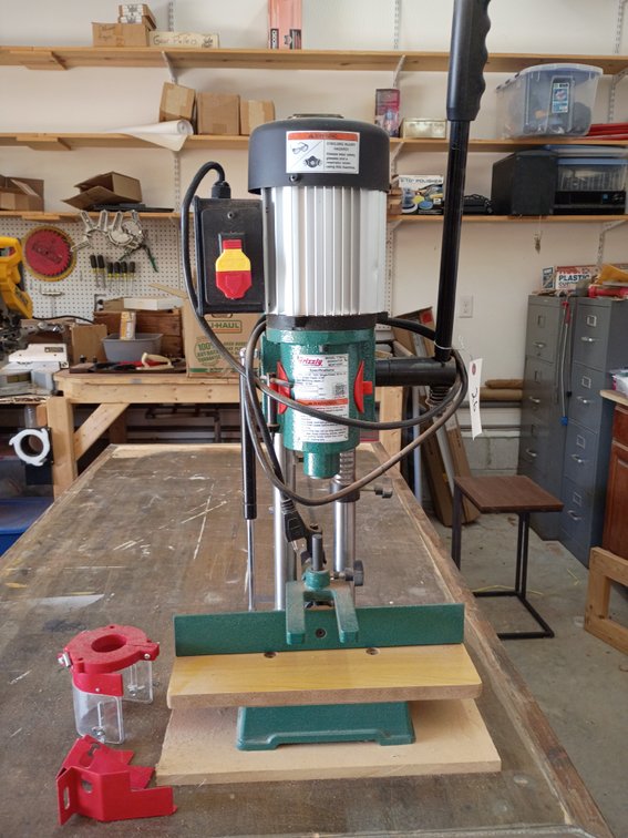 Grizzly Industrial Benchtop Hollow-Chisel Mortiser (specifically Model T33127 or a very similar 1/2 HP variant like the T10816/G0645)