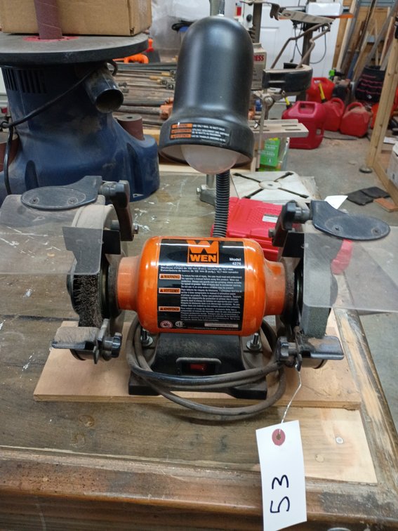 a WEN 4276 6-Inch Bench Grinder