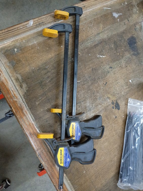 2 Quick-Grip One-Handed Mini Bar Clamps.18in.