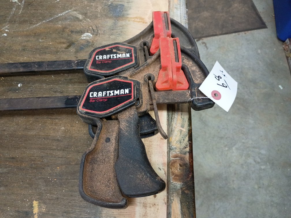 2 24-in Craftsman bar clamps