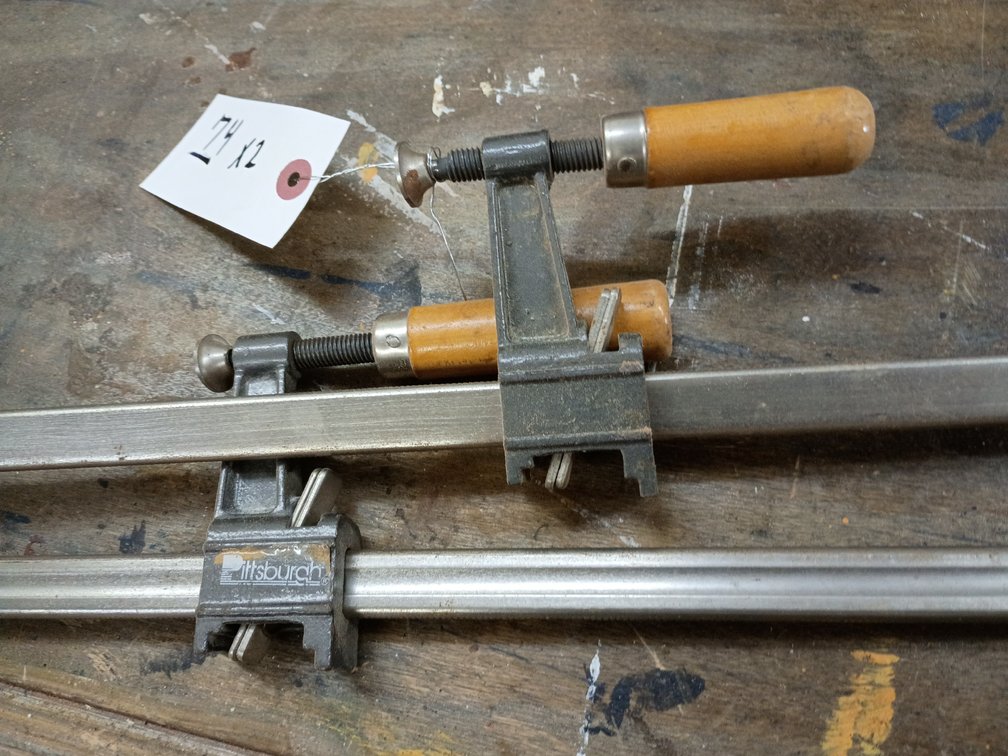 2 Pittsburgh f style bar clamp
