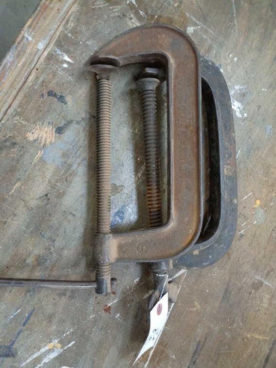 2 Cincinnati pool company c clamps 9 in