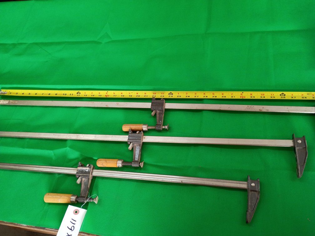 Three Pittsburg F clamps