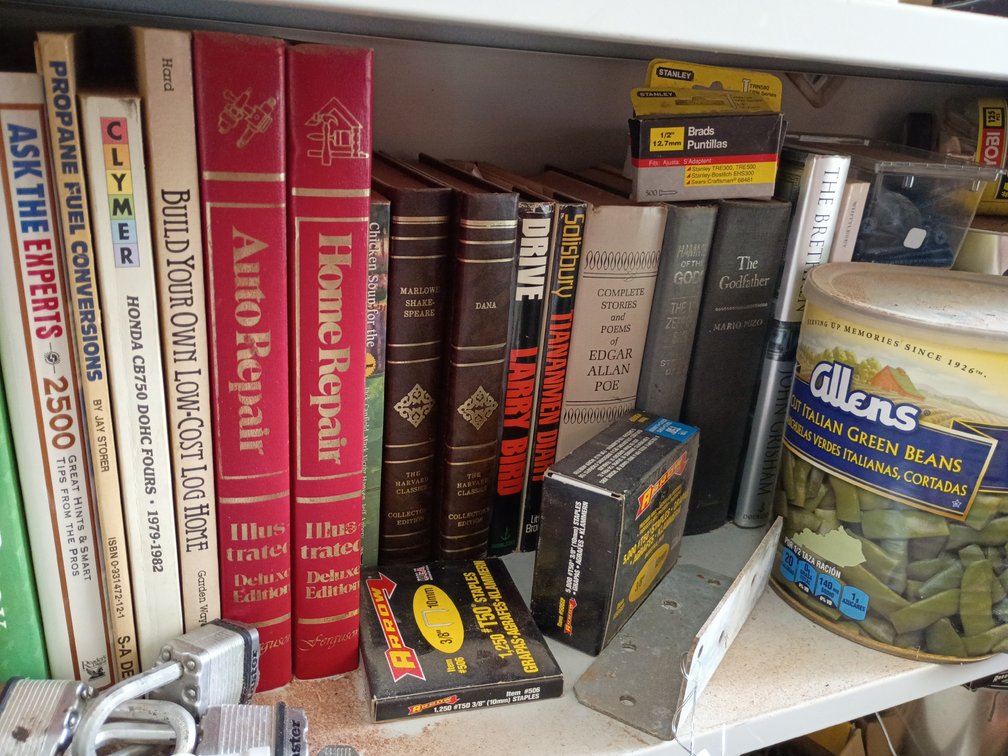 Everything on shelf