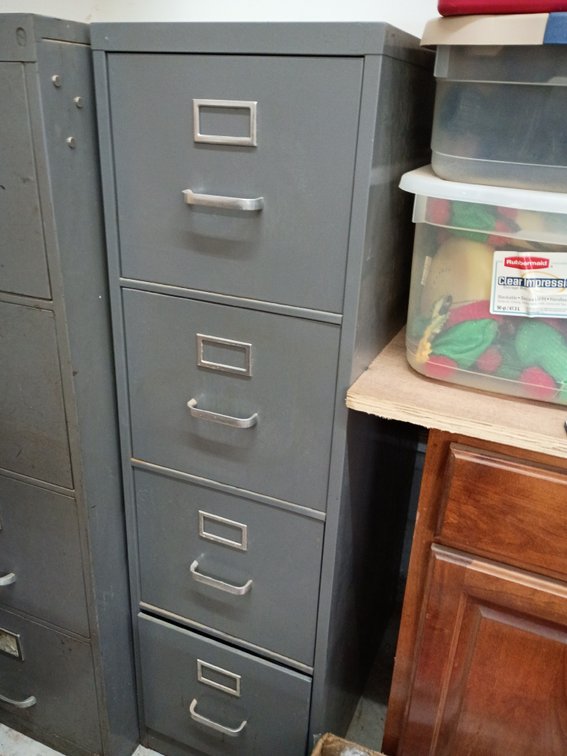 Four drawer filing cabinet