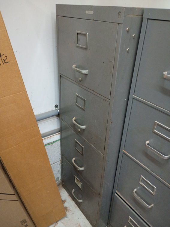 Four drawer filing cabinet