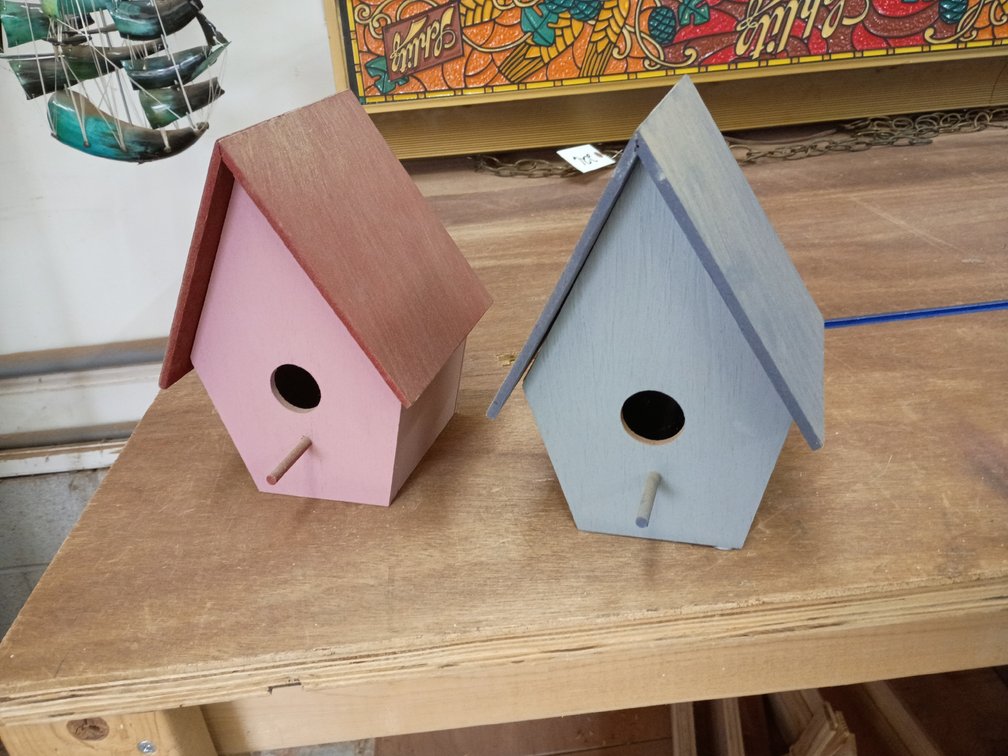 Two bird houses
