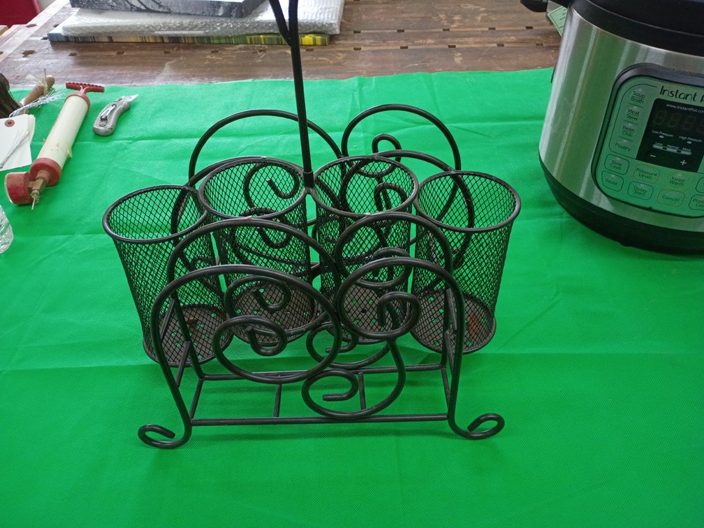 Instapot and silverware organizer