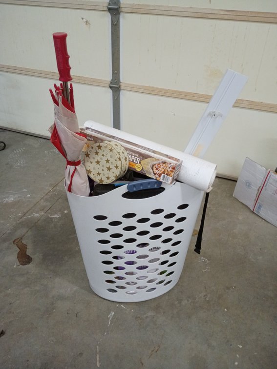 Miscellaneous basket of items