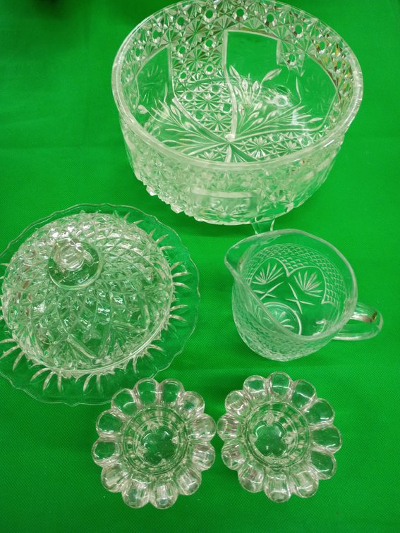 Variety of crystal ware