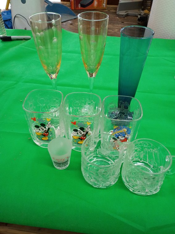 Variety of glassware