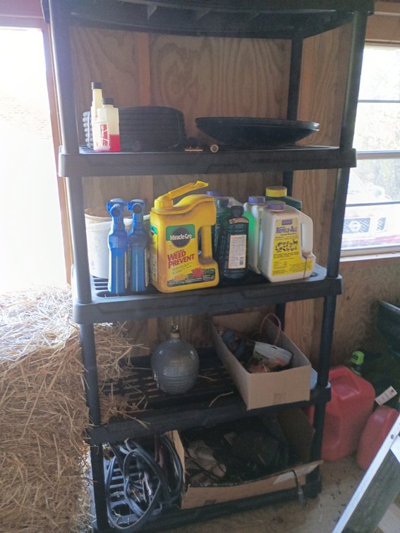 Shelving unit and everything on it