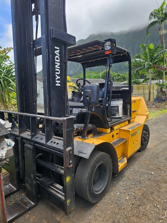 2018 Hyundai HD 70D-9 Diesel Forklift – 15,500 lb Lifting Capacity