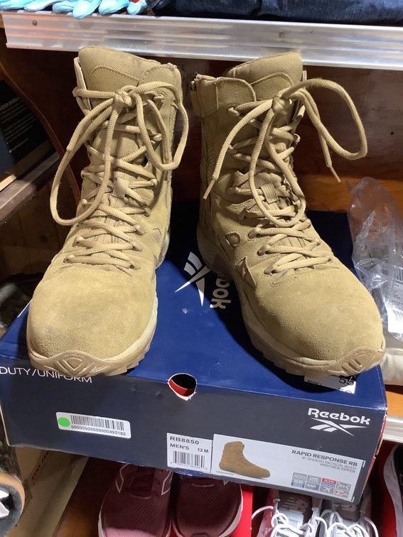 Nice Reebok Rapid Response 8" stealth tactical boots