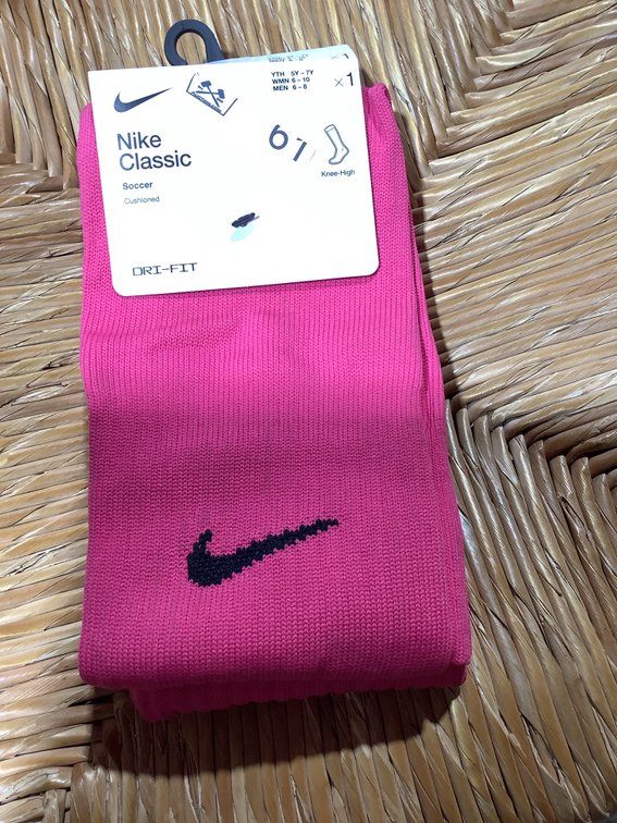Brand new pretty pink Nike Classic knee high socks