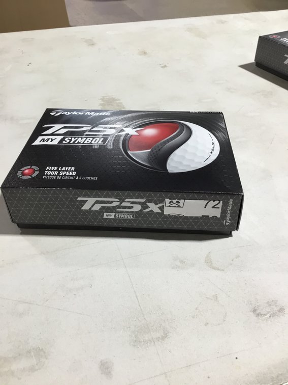 TaylorMade TP5x MySymbol 5-layer tour golf balls 1 dozen