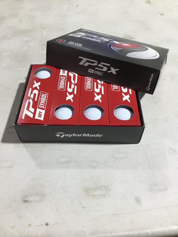 TaylorMade TP5x MySymbol 5-layer tour golf balls 1 dozen