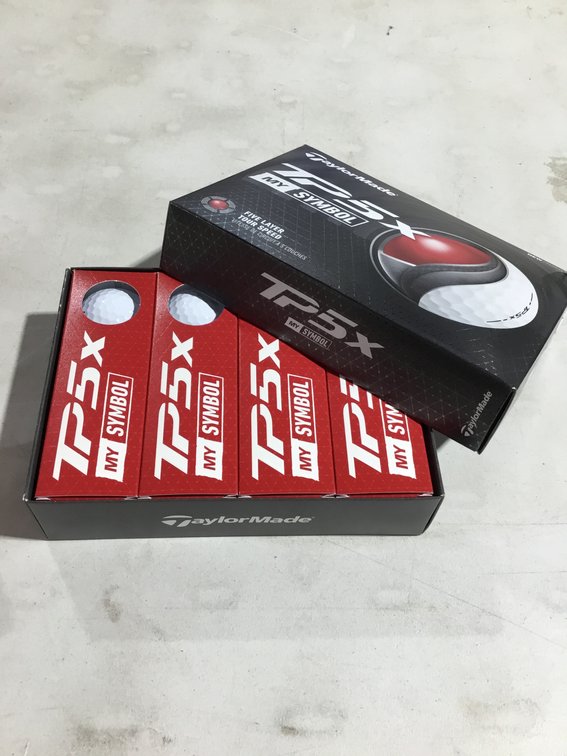 TaylorMade TP5x MySymbol 5-layer tour golf balls 1 dozen