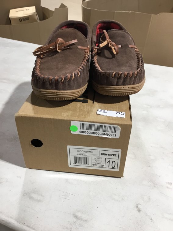 Huntrite men’s trapper moccasin size 10 new