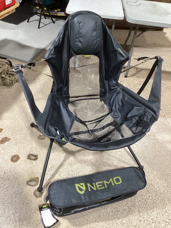 NEMO Stargaze Reclining Rocker Camp Chair 2025 black pearl