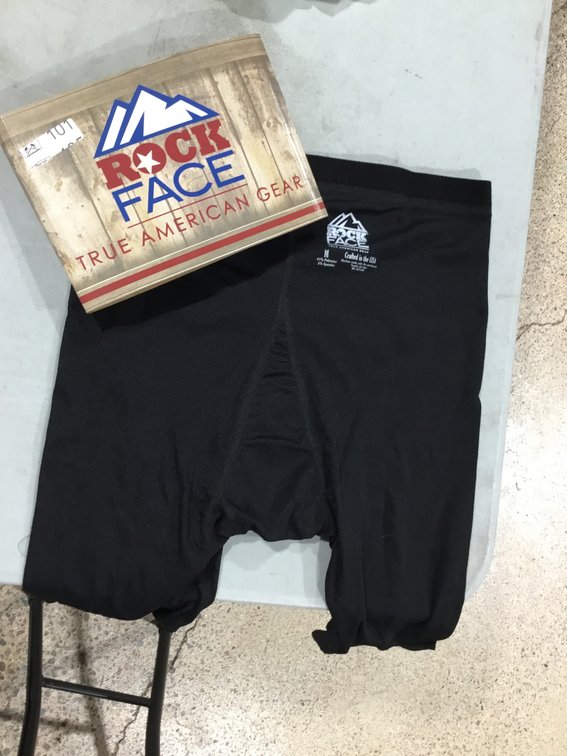 New Rock Face thermal/compression shorts or base layer undergarments sz Med.